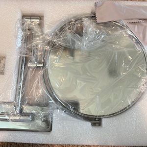 NIB 8 inch Wall Mounted Makeup Mirror